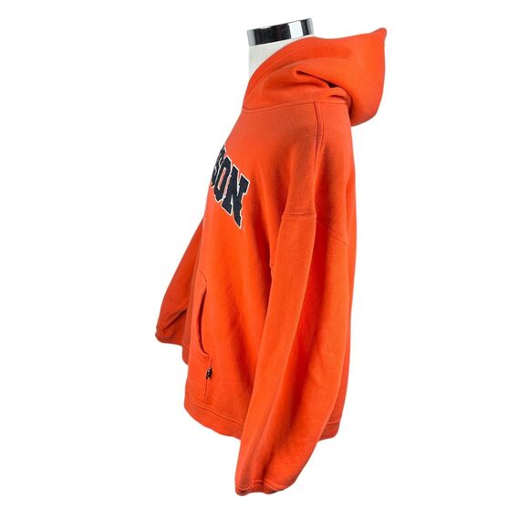 Vintage Starter Clemson Tigers Hoodie Men’s 2XL XXL Sweatshirt Pullover Orange - Picture 4 of 10